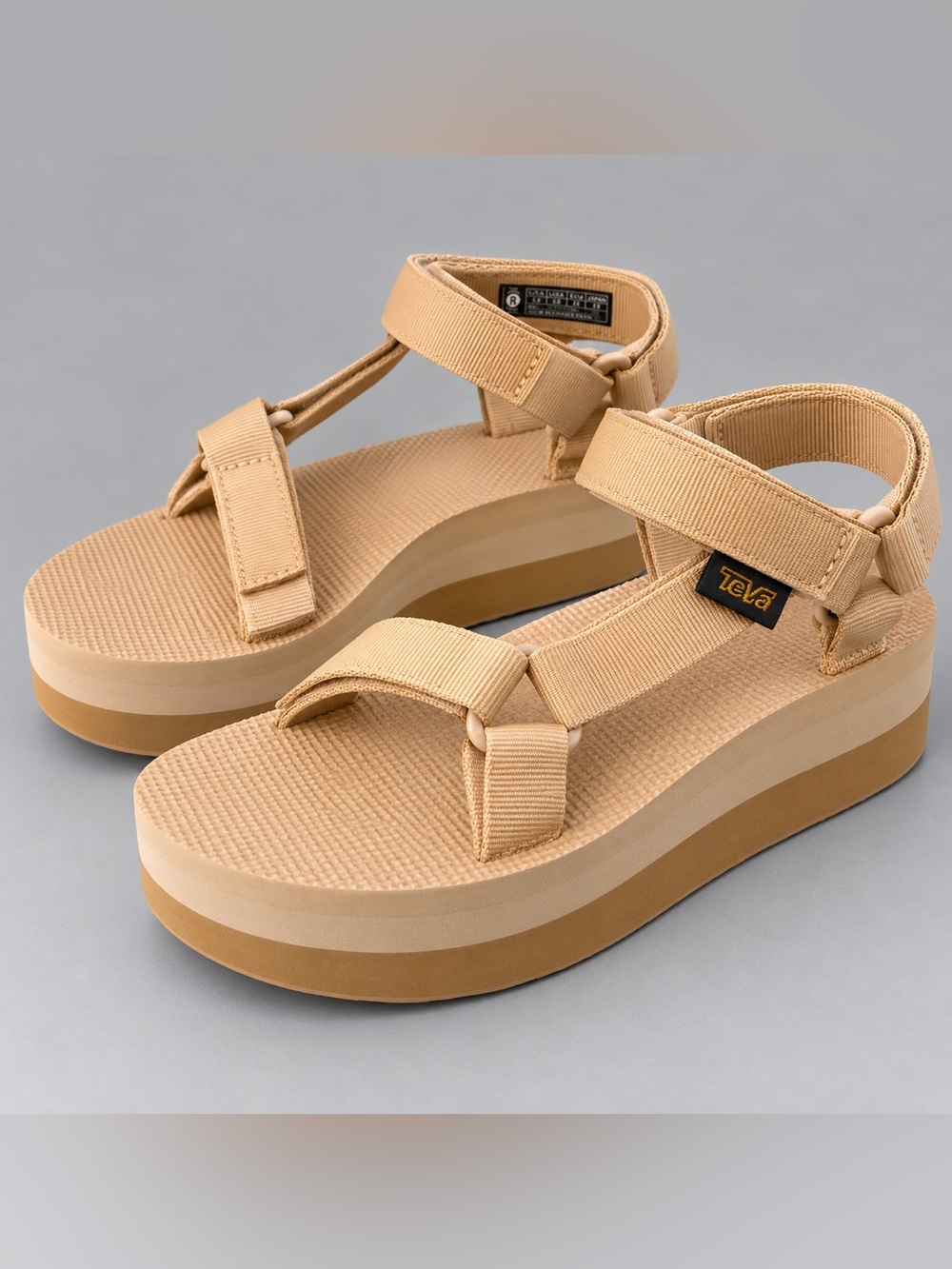 Teva Flatform Universal Platform Sandals Maple Sugar Tan Size 7